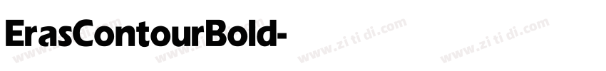 ErasContour Bold字体转换